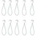 thumbnail image 4 of 50 tensores de bola elásticos, tensores de lona para pabellones, campamentos, cordones para tiendas de campaña, arnés de extensión para cortinas, 10 cm, 4 of 4