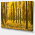 thumbnail image 2 of Forêt d'Automne Jaune Vif - Art Moderne sur Toile, 2 of 4