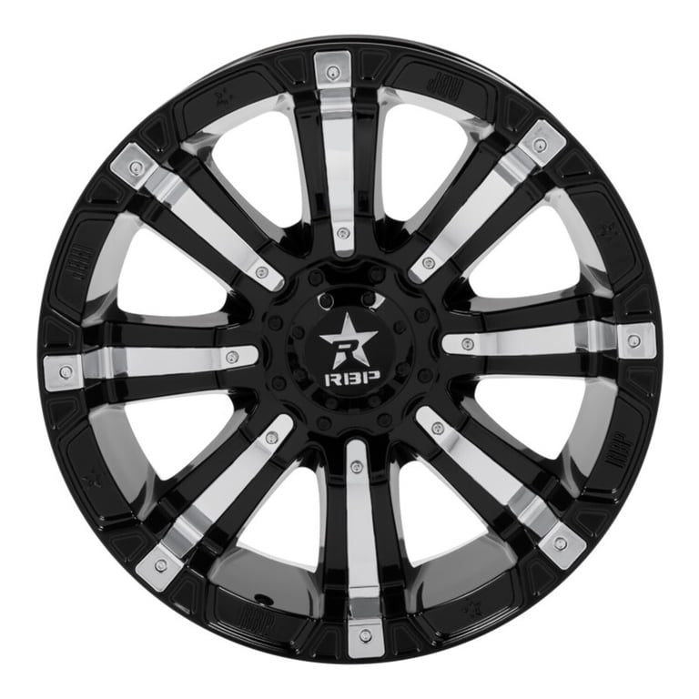★RBP-94R LEXANI WHEEL ★17×9J★PCD136.9★6H RBP - 94R Black with Chrome Inserts (20