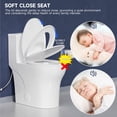 thumbnail image 6 of 19 in. ADA Toilet 1.0/1.28 GPF Dual Flush Comfort Height 1-Piece Toilet Elongated Toilet in White with Soft Close Seat, 6 of 12