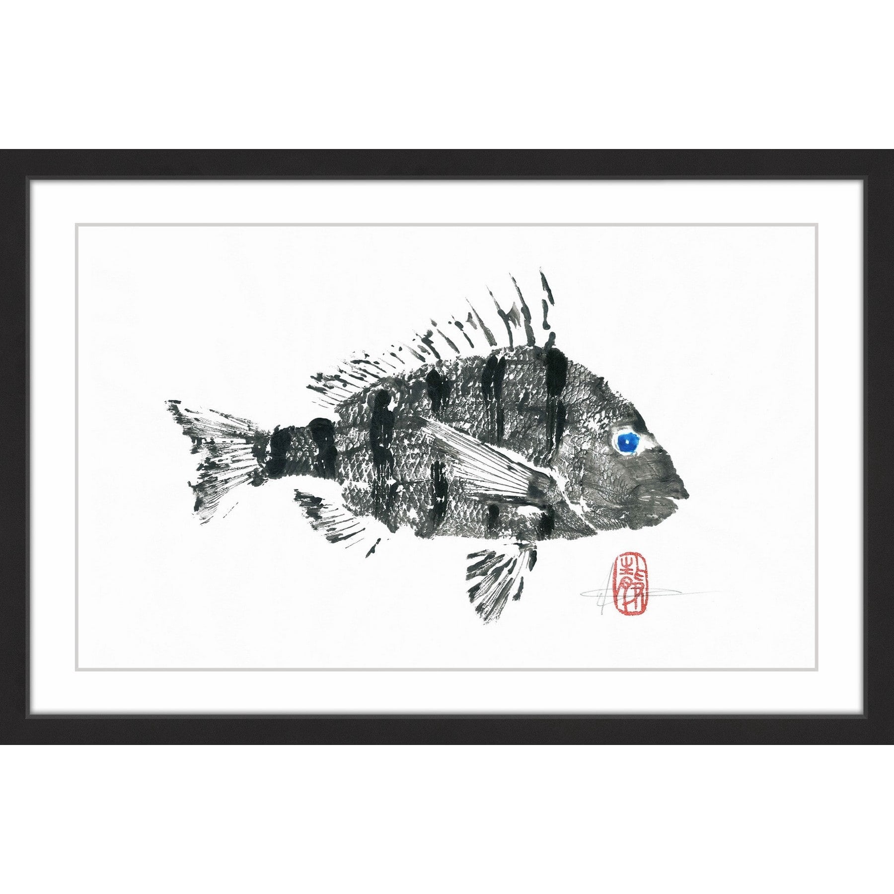 "Sheepshead" Framed Painting Print