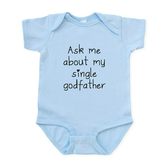 CafePress - Ask Me About My Single Godfather Body Suit - Baby Light Bodysuit, Size Newborn - 24 Months