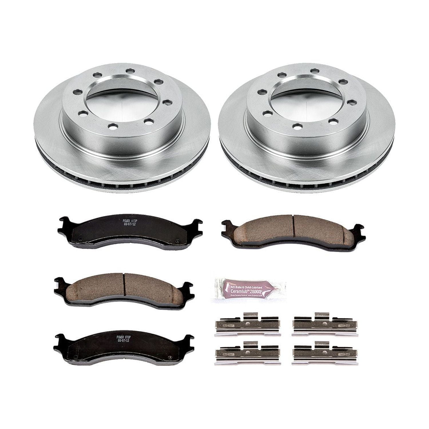 Power Stop Front Stock Replacement Brake Pad and Rotor Kit KOE5089