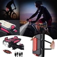 thumbnail image 2 of Light Set with Integrated and Phone Holder for All Road Cycling - Rechargeable 40mAh LED Front/Rear Light Loud Hiking and Camping, 2 of 7