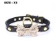thumbnail image 2 of Joyería brillante del collar del collar del gato y de perro de la pajarita del diamante artificial del cuero lindo de lujo del diseñador, 2 of 5