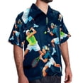 thumbnail image 2 of Tennis Men's Short Sleeve Casual Printed Button Down Beach Shirts - Summer Fashion Tops, 2 of 6
