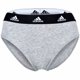 thumbnail image 2 of adidas mujer, calzoncillos, pack de 3 - Bikini 3PK, ropa interior, algodón elástico, logo, uni Negro/Blanco/Gris 2XL (XX-Large), 2 of 7
