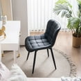 thumbnail image 3 of Kidol & Shellder Soft Dining Chair PU Upholstered High Back Side Chairs, Black, 3 of 8