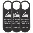 thumbnail image 1 of 3Pcs Leather Door Hanger Sign Hotel Door Hanger Signs Do Not Disturb Make Up Room Signs, 1 of 3