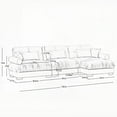 thumbnail image 6 of Modern Oversized Velvet Sectional Sofa for Living Room - 220×80×75cm, 6 of 14