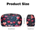thumbnail image 5 of Valentine's Day USB Organizer Oxford Cloth Waterproof Charger Phone Case Hard Drive Bags USB Case Bag 5.9x9.44x3.14 in Digital Product Storage Organizer, 5 of 6