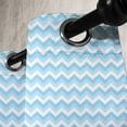 thumbnail image 4 of Ambesonne Antique Grommet Curtain, Sealife Aqua Zig Zag, 50" x 63", Pale Blue Pale Blue, 4 of 6