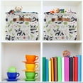 thumbnail image 6 of Panda Eating Bamboo Storage Baskets Rectangle Foldable Canvas Fabric Organizer Storage Boxes with Handles for Home Officeative Closet Shelves Clothes Storage Home Decor, 6 of 7