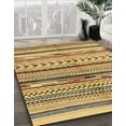 thumbnail image 2 of Ahgly Company Indoor Rectangle Abstract Light Brown Oriental Area Rugs, 5' x 8', 2 of 6