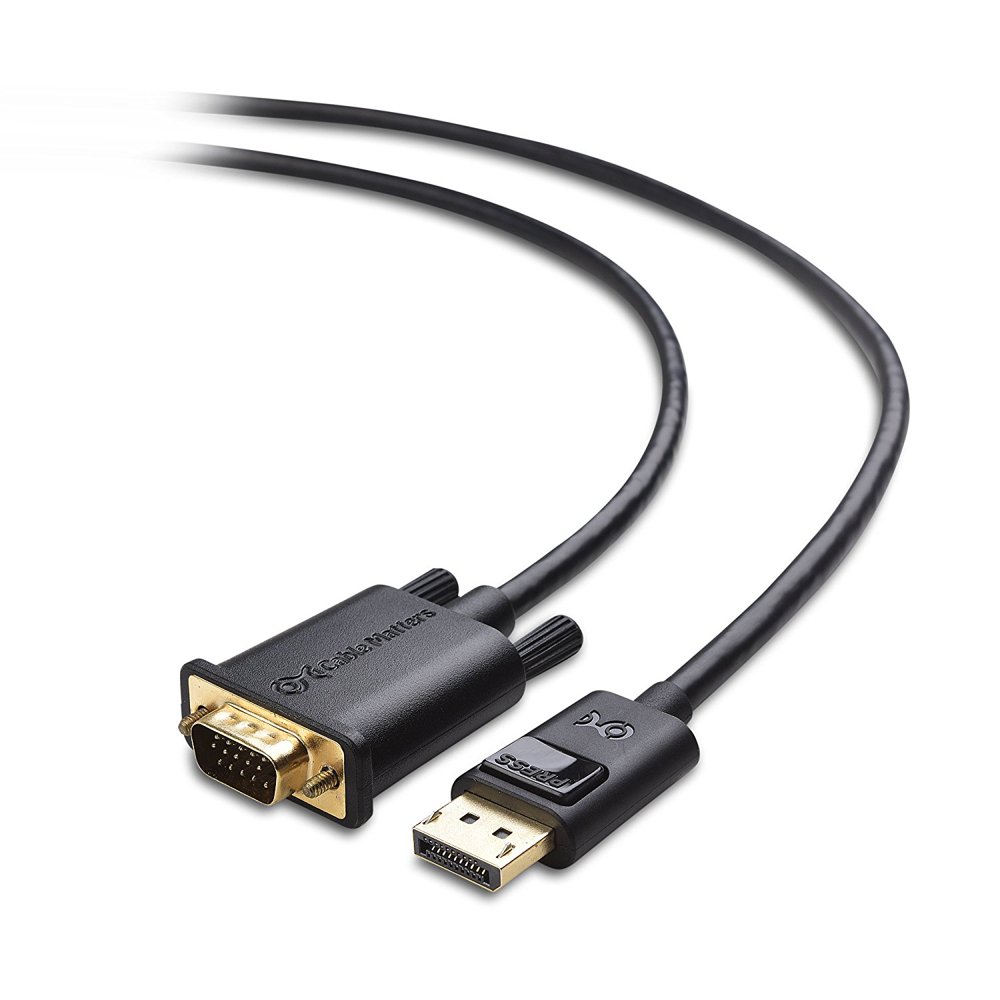 Cable Matters DisplayPort to VGA Cable (DP to VGA Cable) 6 Feet