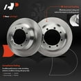thumbnail image 4 of A-Premium 12.83 inch (325.8 mm) Rear Vented Disc Brake Rotors + Ceramic Pads Kit Compatible with Select Ford Models - F-150 Heritage, E-350 Super Duty, E-350 Club Wagon, E-350 Econoline Club Wagon, 4 of 9