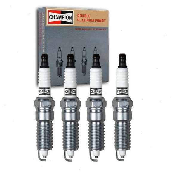 4 pc Champion 7440 Double Platinum Spark Plugs for RE14PLP5 Ignition Wire Secondary