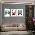 thumbnail image 2 of Gaming Room Decor Wall Art Set of 3, Video Gaming Theme Decor Gamer Room Gamepad Graffiti Posters Pictures Wall Art, Gaming Canvas Painting Prints for Teen Boys Room Decor Unframed, 2 of 6