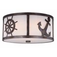 thumbnail image 1 of 16 in. Nautique Flush Mount, Sterling Bronze, 1 of 1