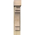 thumbnail image 2 of Ekena Millwork 8"W x 28"D x 40"H Merced Block Rough Sawn Bracket w/ Offset Brace, Douglas Fir, 2 of 25
