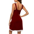 thumbnail image 4 of Camisón de encaje para mujer, camisón sin mangas para mujer, camisón doble sin mangas, camisón con doble correa, el mejor de su clase, 4 of 6