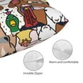thumbnail image 5 of Kll Doodle Farm Animals Faces Pillow Covers Envelope Closure,Super Soft And Cozy Fuzzy Fleece Pillow Case Cover 16"X24", 5 of 9