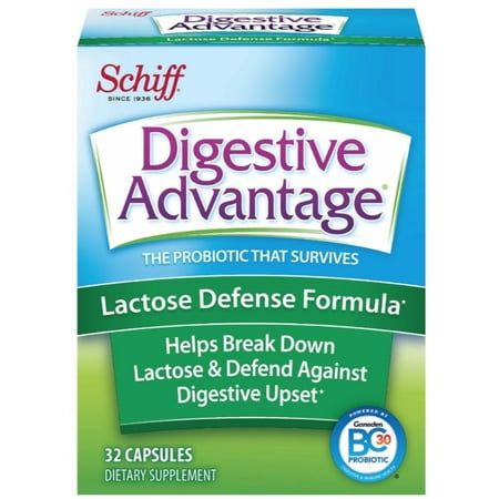 Digestive Advantage Lactose Defense, 32 ct (Best Probiotic Yogurt For Lactose Intolerance)