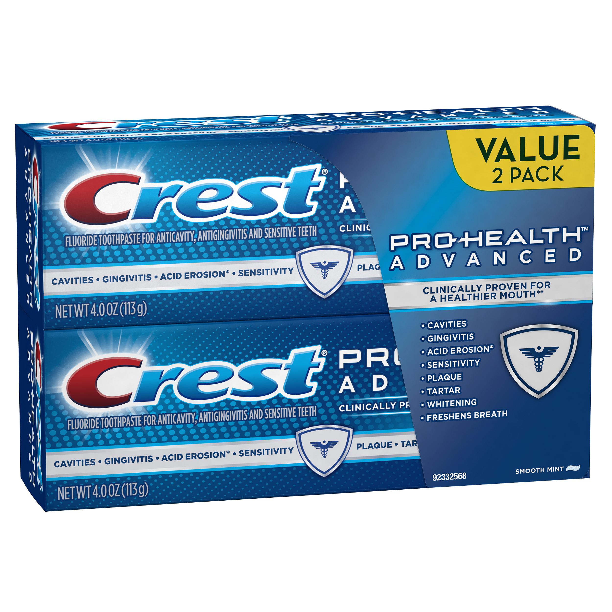 Crest Pro-Health Advanced Soothing Smooth Mint Toothpaste 8.0 oz. 2 Count - image 3 of 9