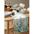 thumbnail image 3 of Eucalyptus Green Table Runner Gradient Leaves Retro Watercolor Plant Tablerunners 13 x 120 Inch, Table Decorations Tabletop Scarf for Summer Gathering Holiday Farmhouse Kitchen Dining Decor, 3 of 6