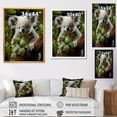thumbnail image 4 of Designart "Observing Koala amidst Eucalyptus Trees II" Animals Framed Wall Art - Traditional Grey Koala Entryway Framed Wall Art, 4 of 6