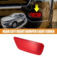 thumbnail image 2 of Unique Bargains Rear Right Bumper Reflector Light Cover Fit for Jeep Grand Cherokee 2011-2020 57010720AC 57010721AC Red, 2 of 6