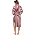 thumbnail image 7 of Notus Shawl Collar Bathrobe for Women Soft Spa Nightgowns 100% Cotton Terry robes for men - Towel Bathrobe Unisex Terry Cloth Bathrobe, Soft Shower Spa Robe Multi Red L, 7 of 7