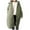 Army Green, variant on Womens Long Puffer Coat Below Knee Oversized Green Long Sleeve Down Jacket No Hood Long Winter Coats Packable Warm Outerwear Plain Thick Coat Zip Winter Clothes with Pockets Outfits