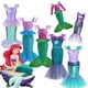thumbnail image 2 of Disney vestidos de princesa para niñas, disfraz de la Sirenita Ariel, Carnaval, fiesta de cumpleaños, ropa de fantasía para niños, 2 of 4