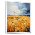 thumbnail image 2 of Designart "Gold and Sky Yellow Blue Prairies I" Landscape & Nature Floater Framed Canvas Print, 2 of 7