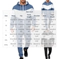 thumbnail image 3 of Men's Tracksuit, Color Block Track Jackets and Pants 2 Piece Outfit Mens Hoodie Sweatsuit Full-Zip Running Jogger Set Sports Casual Sweat Suits Size 3XL Blue, 3 of 9