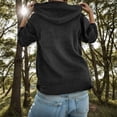 thumbnail image 4 of Veste à Capuche Décontractée pour Femme, Couleur Unie, Poche Zippée, Manches Longues, Légère, Haut de Mode Printemps Automne, 4 of 6