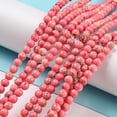 thumbnail image 2 of Imperial Jasper Dyed Beads Strands Round Hot Pink 4mm Hole: 1mm 91pcs/strand 14.88''~14.96"(37.8~38cm), 2 of 5