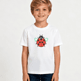 thumbnail image 2 of Boys Graphic T Shirt Cute Ladybug Insect Design Short Sleeve Kids Tee Animal Lover Style 100% Cotton Soft Child Tops 4-13Y, 2 of 5