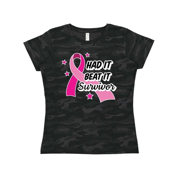 Inktastic Breast Cancer Awareness Had It Beat It Survivor Women's T-Shirt