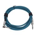 thumbnail image 1 of Electric Guitar Cable, 6.5mm Right Angle to Straight Connector Guitar Connection Cord Instrument Cable, 1 of 7
