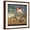 Brown Frame, variant on Art.com Pug on a Bike Indigo Stretched Canvas Print Wall Art by Ryan Fowler, 16" x 16"