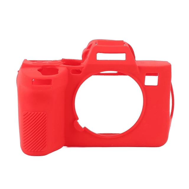 Silicone Camera Protective Case Scratch Resistant Soft Silicone Camera Housing Portable Lightweight Silicone Cover for A7R5 for Daily Travel Red