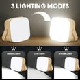 thumbnail image 3 of 4-Pack Mini LED Camping Lanterns, Rechargeable Waterproof Portable Tent Lights with 3 Modes, 3 of 6