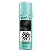 L'Oreal Paris Magic Root Cover Up Temporary Gray Concealer Spray, Black, 2 oz