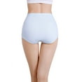 thumbnail image 3 of Baywell High Waist Tummy Control Panties for Women, Cotton Underwear No Muffin Top Shapewear Brief Panties Blue, 3 of 5