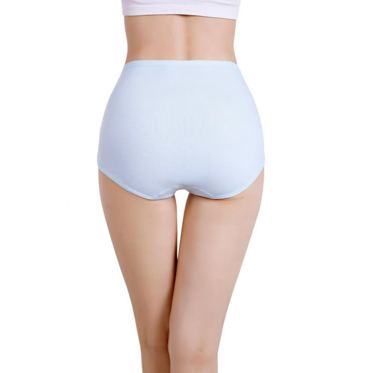 Baywell High Waist Tummy Control Panties for Women, Cotton Underwear No Muffin  Top Shapewear Brief Panties 4 Pack 