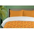 thumbnail image 4 of Ambesonne Orange and Yellow Duvet Cover Sets, Slices, 2-King, Earth Yellow Marigold, 4 of 7