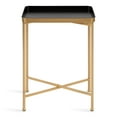 thumbnail image 3 of Kate and Laurel Celia Modern Tray Side Table, 18 x 12 x 26, Black and Gold, Foldable Rectangular End Table for Storage and Display, 3 of 7