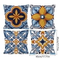 thumbnail image 3 of fsxdhpcsgfc 4pc Geometric Flower Pattern Pillow Polyester Wear Linen Pillow European Classic Home Style Pillow Sofa Pillow Pillowcases for Tie Zip Satin Pillowcase Night Satin Pillowcase Body, 3 of 6